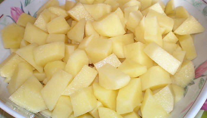 Картофель кубиками