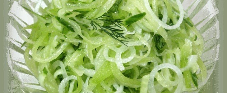 Узбекский салат из редьки зеленой