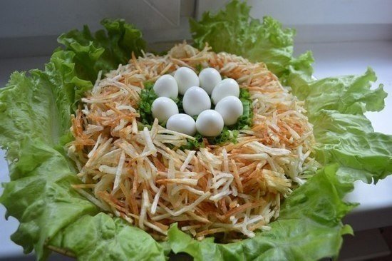 Салат ласточкино гнездо