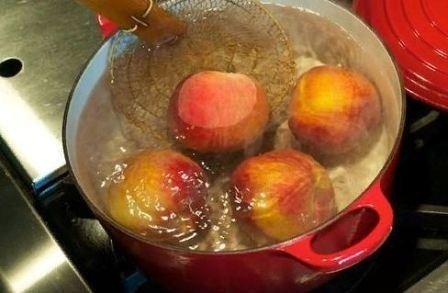 Бланширование яблоко в сиропе